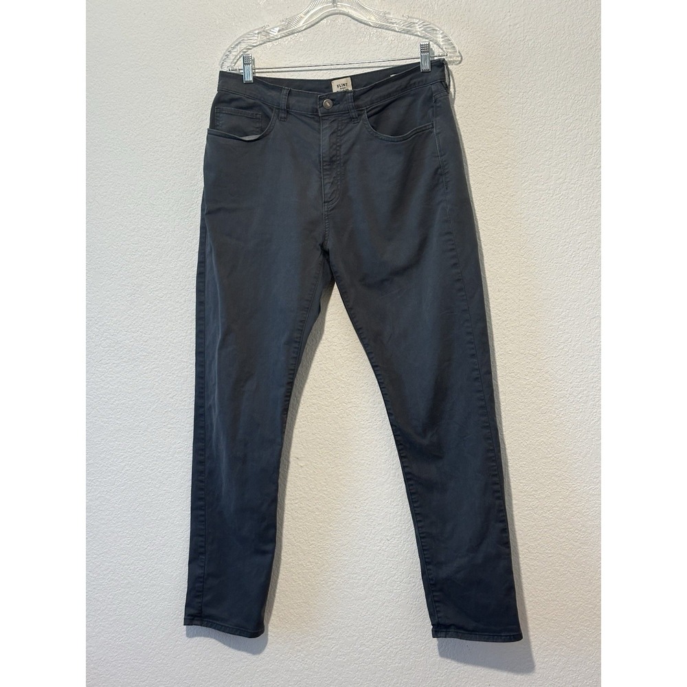 Flint and Tinder Pants Mens 31x30 Gray Tapered Fit Stretch Measure 32x29.5
